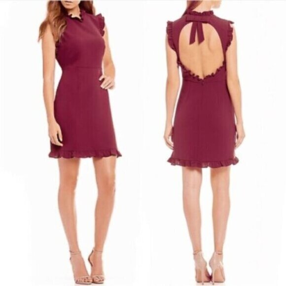 JILL STUART Open Back Ruffled Mini Dress NWT 2 - Picture 1 of 16